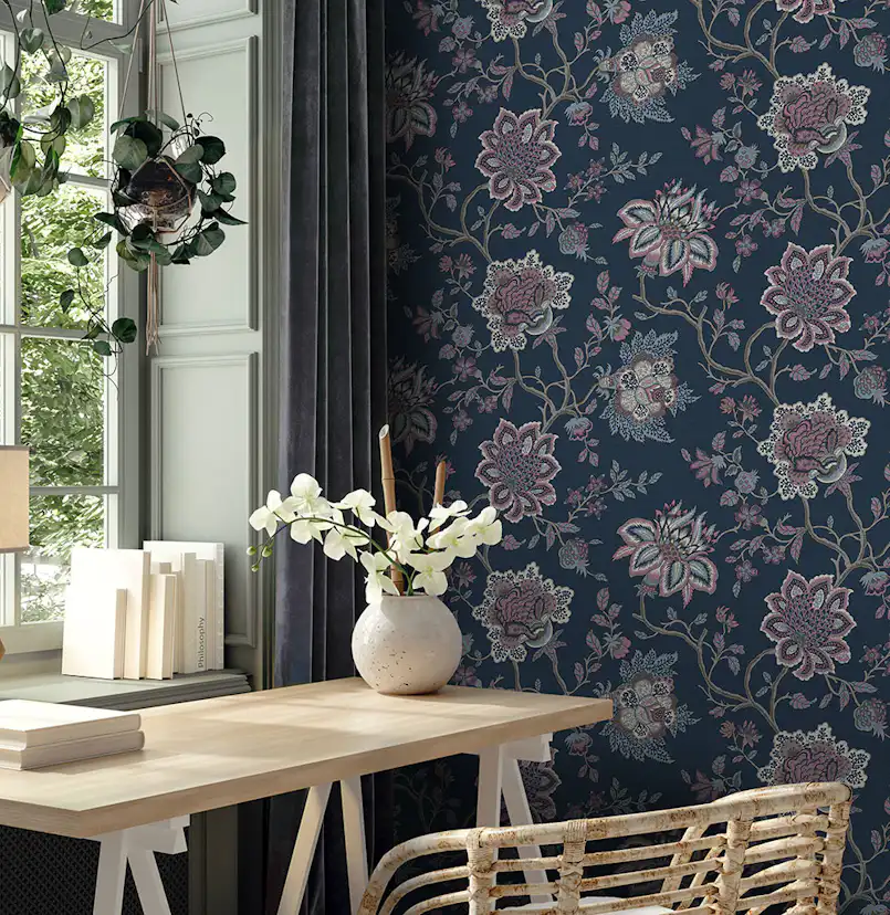 Tapet Holden The Lost Gardens Regan Navy 91613