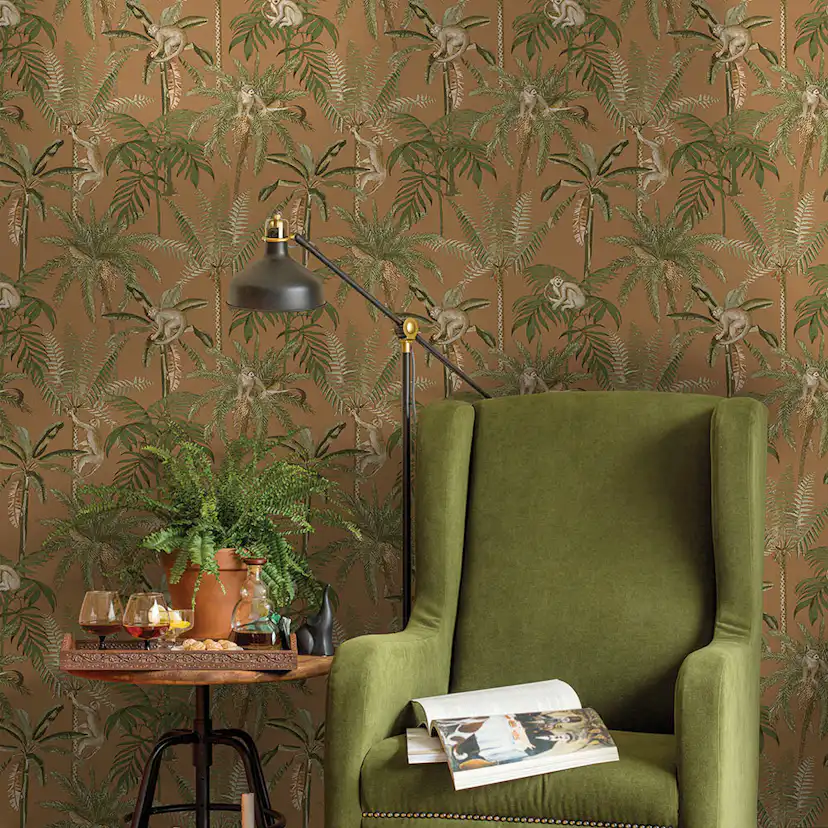 Tapet Holden Utopia II Ateles Burnt Orange 91761