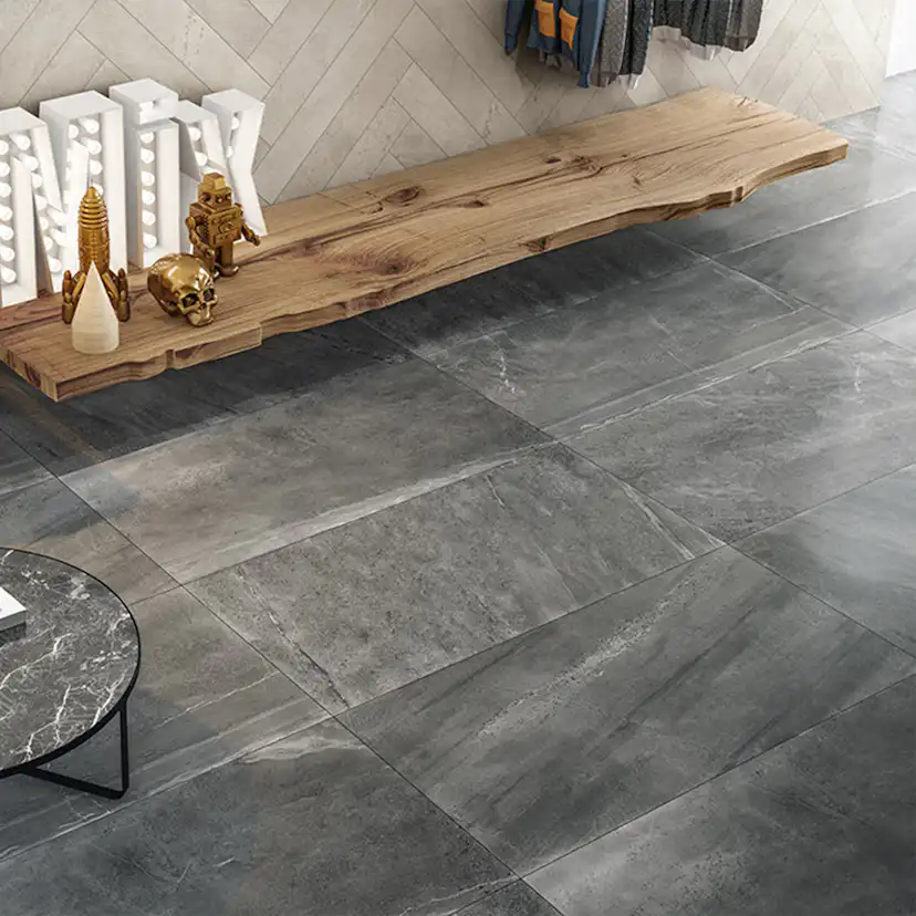 Klinker Coem Ceramiche Brit Stone Mörkgrå Grå 30x60 cm Matt