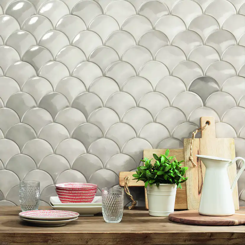 Kakel Natucer Ceramica Natural Squama Mist Grå P.B 6x13 cm