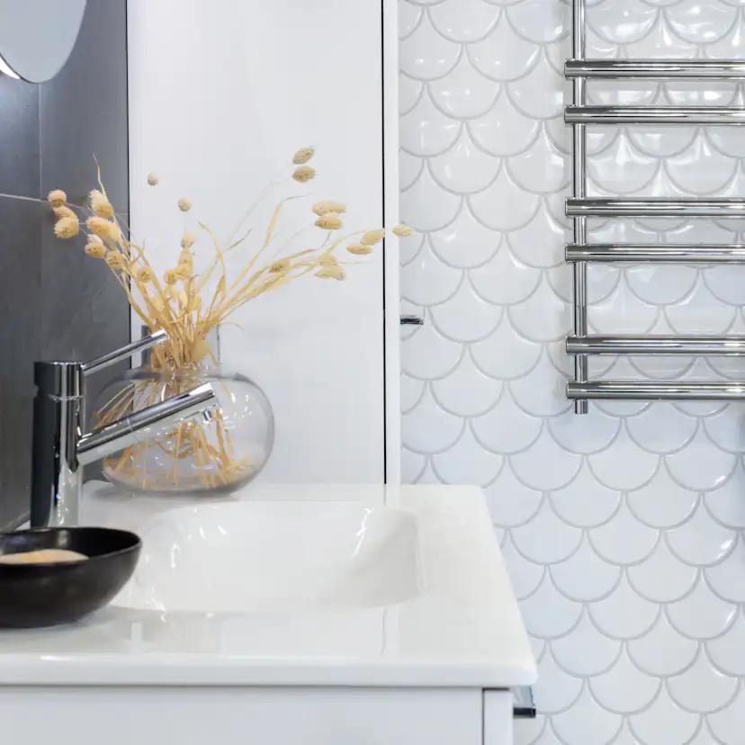 Kakel Natucer Ceramica Natural Squama Rice P.B Vit 6x13 cm