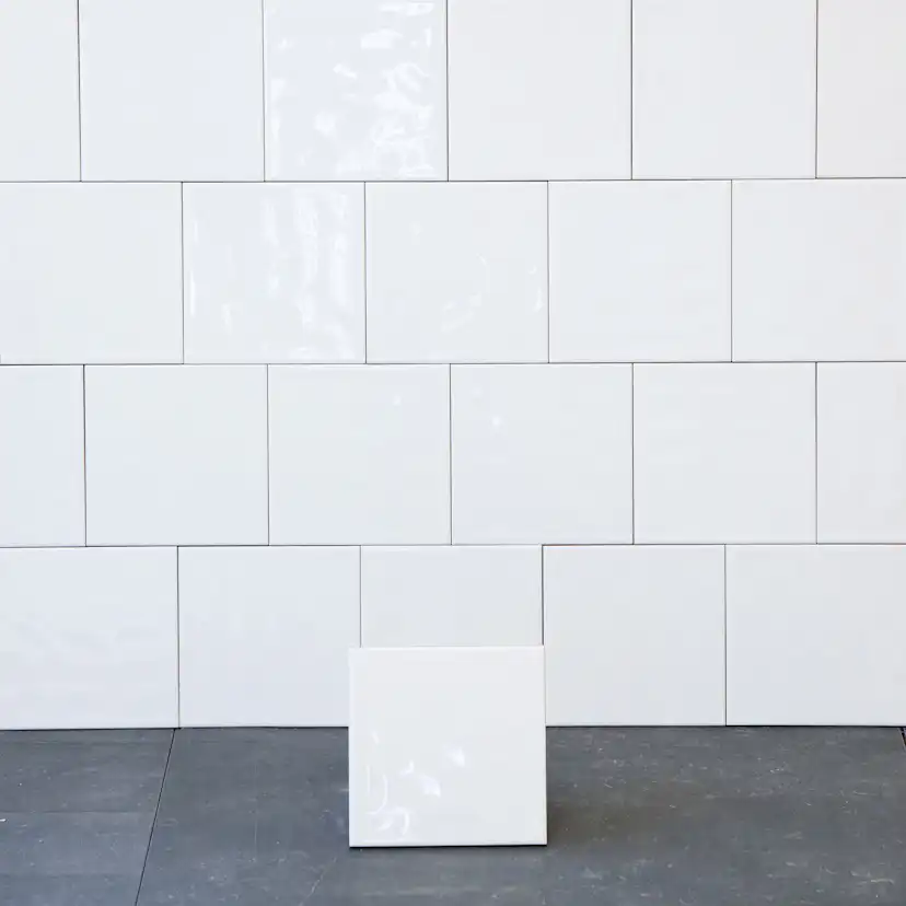 Kakel Arredo Color Vit Vågig Blank 15X15 cm