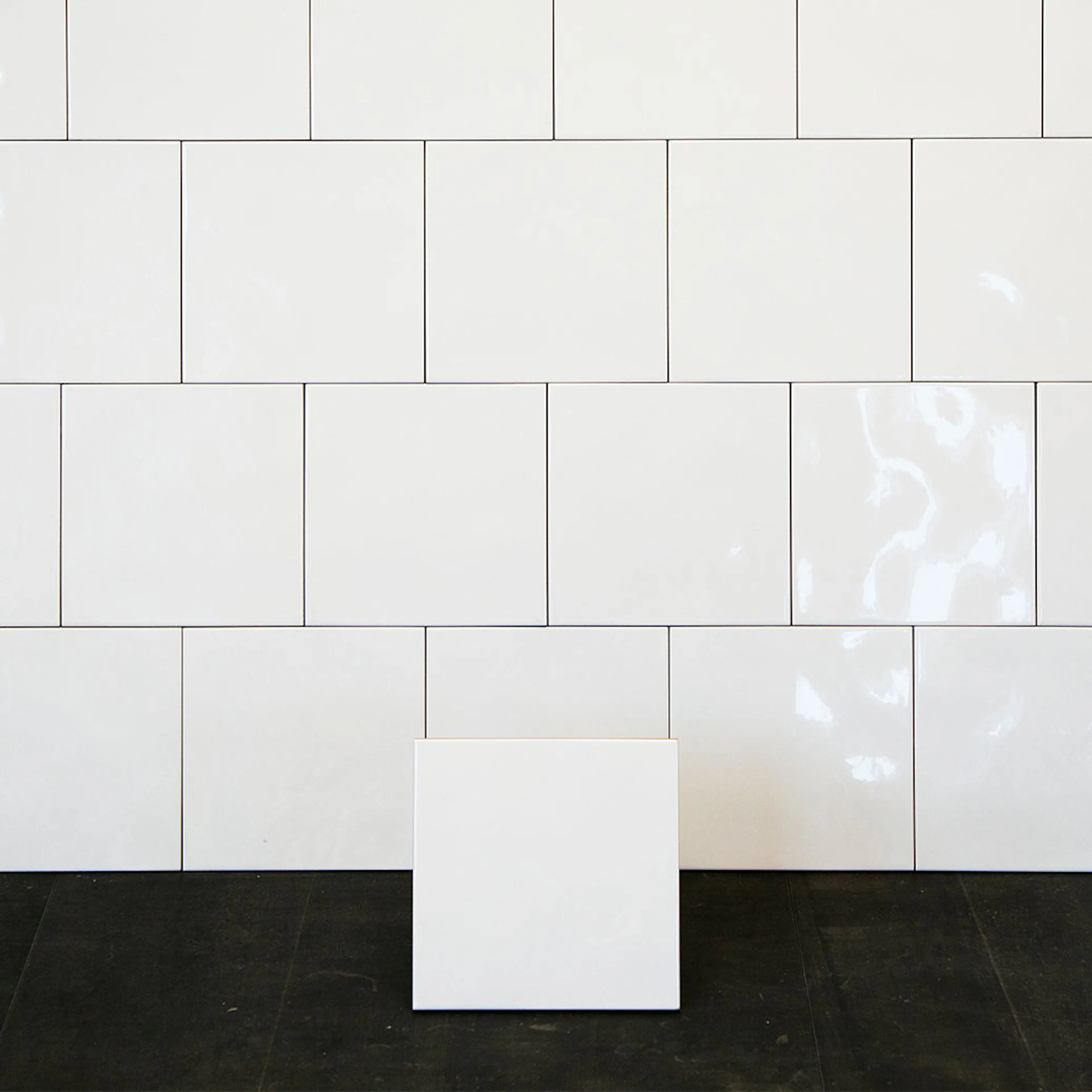 Kakel Color Vit Vågig Blank 20x20 cm