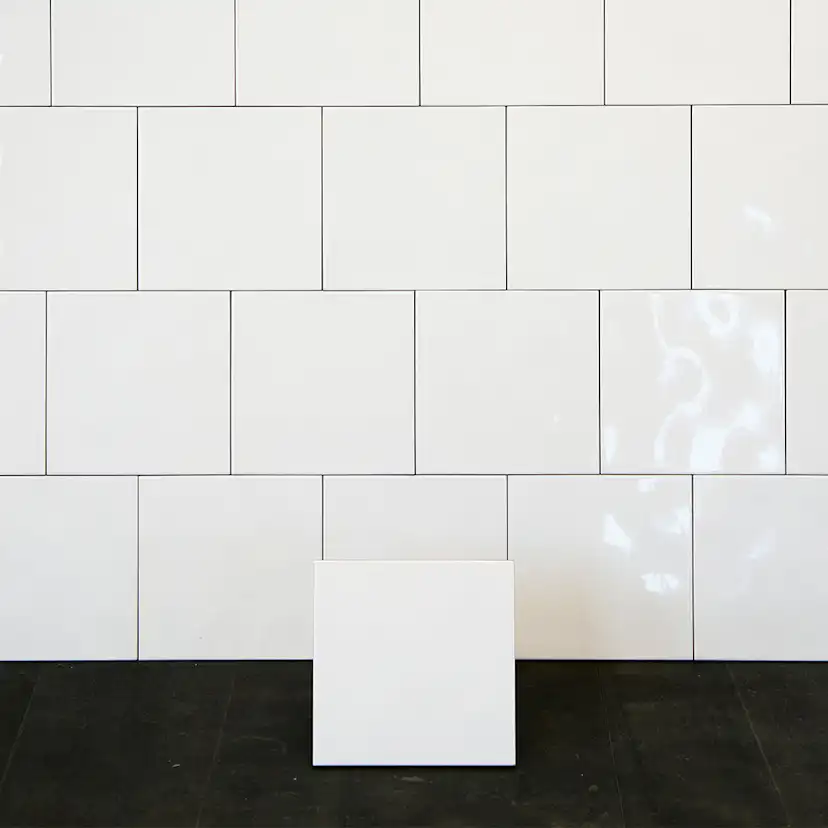 Kakel Color Vit Vågig Blank 20x20 cm