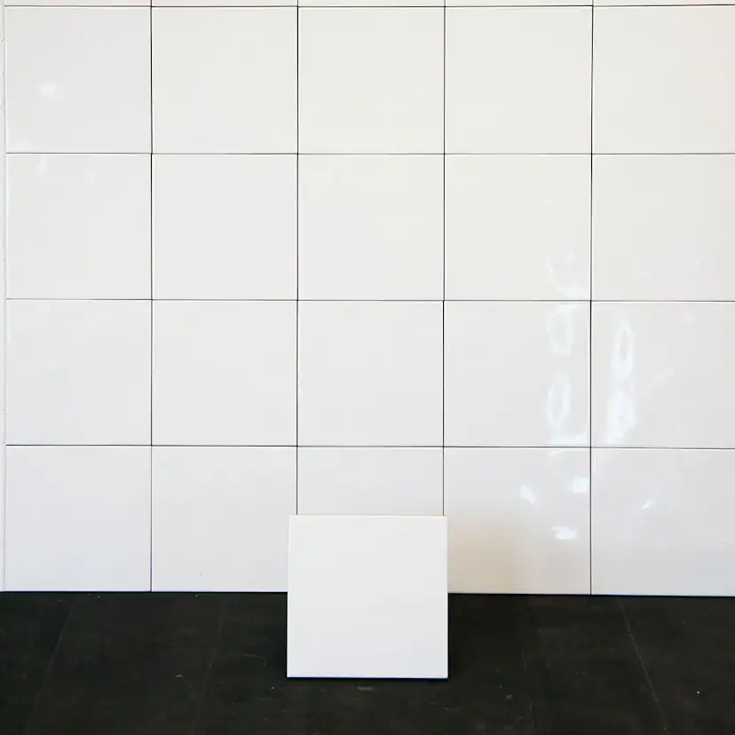 Kakel Color Vit Vågig Blank 20x20 cm