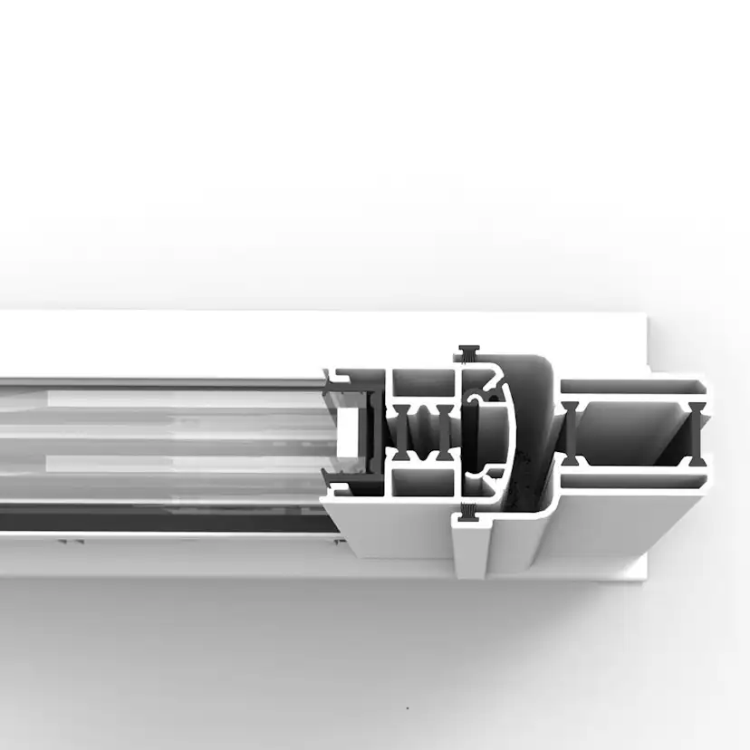 Skjutdörr med Överljus Landskap Robust Året Runt 2-del