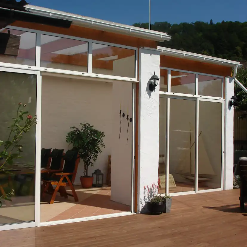 Skjutdörr med Överljus Landskap Robust Året Runt 3-del