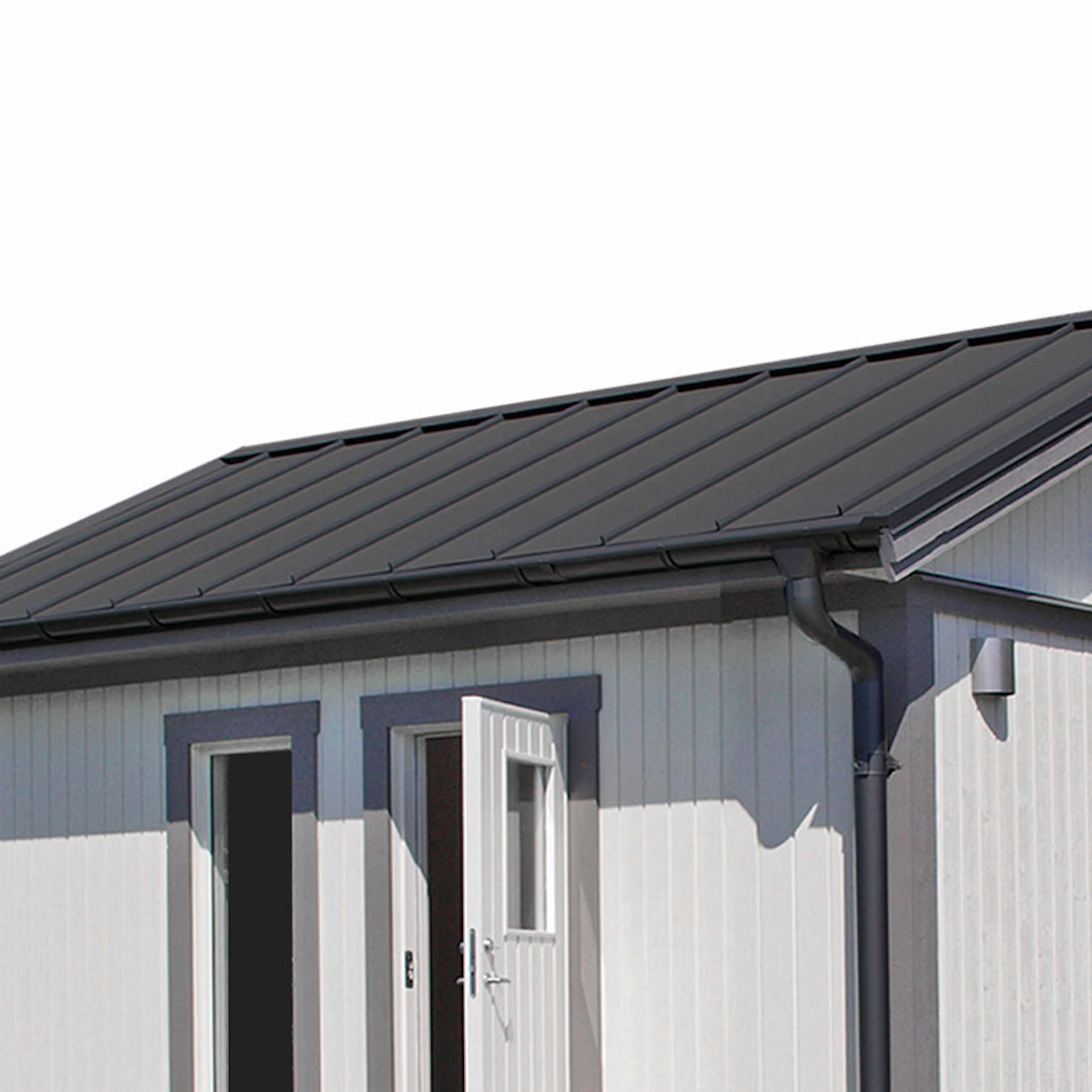 Plåttak/Plåtsats Vibostugan Njuta Svart 20 m2