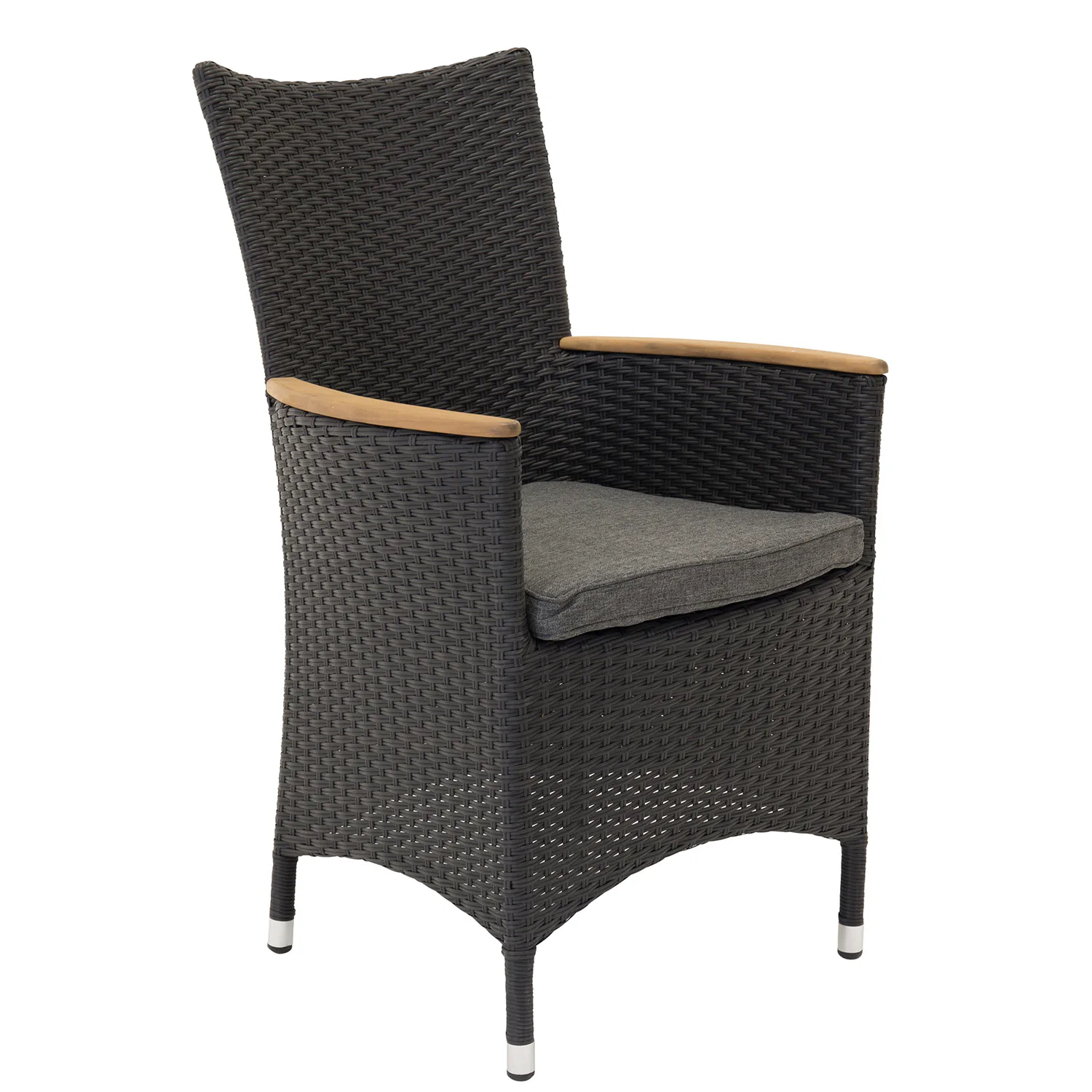 Fåtölj Venture Home Malin Svart/Teak