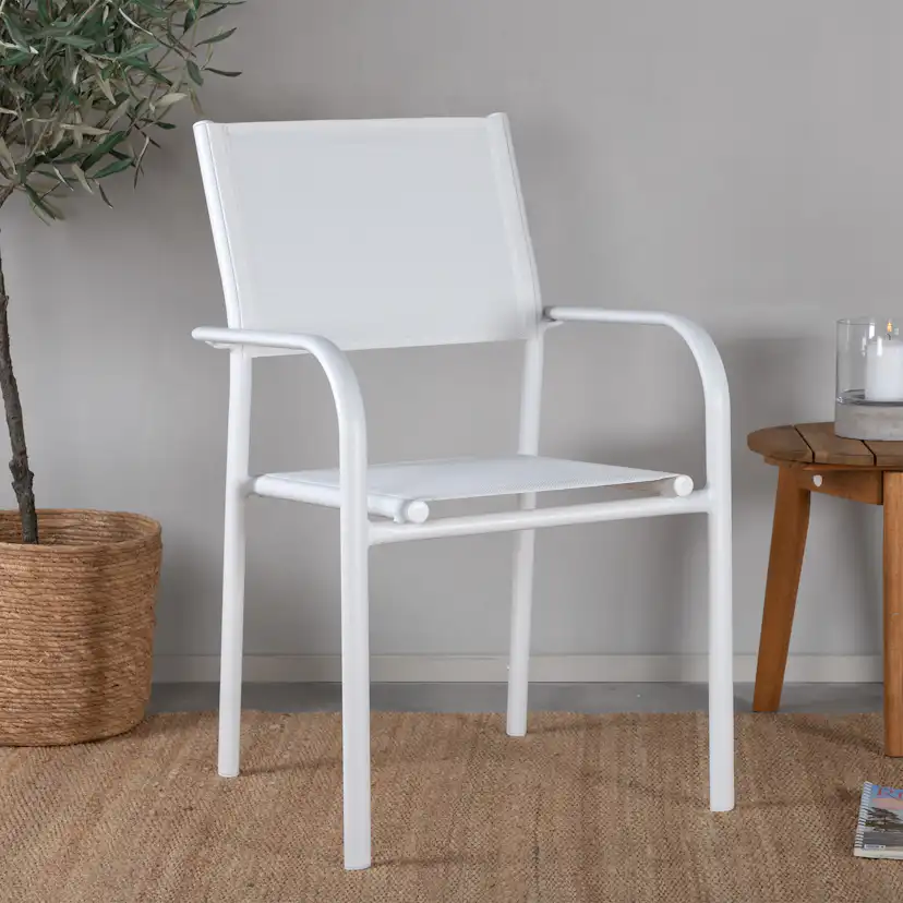 Trädgårdsstol Venture Home Santorini Stapelbar Utomhus