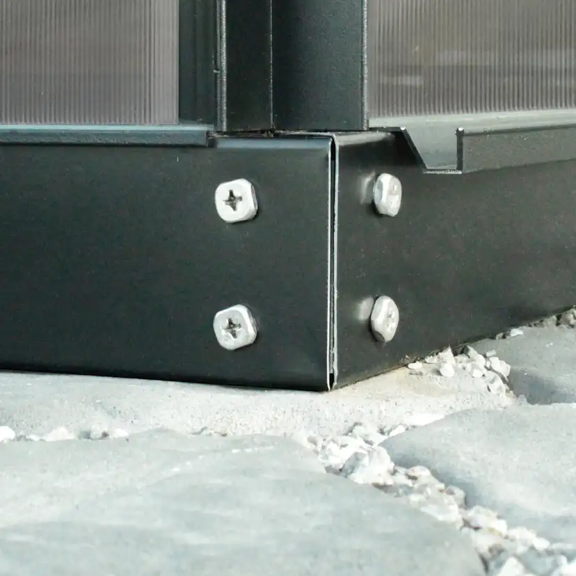 Stålsockel Vitavia 7,8 kvm 60 mm Svart