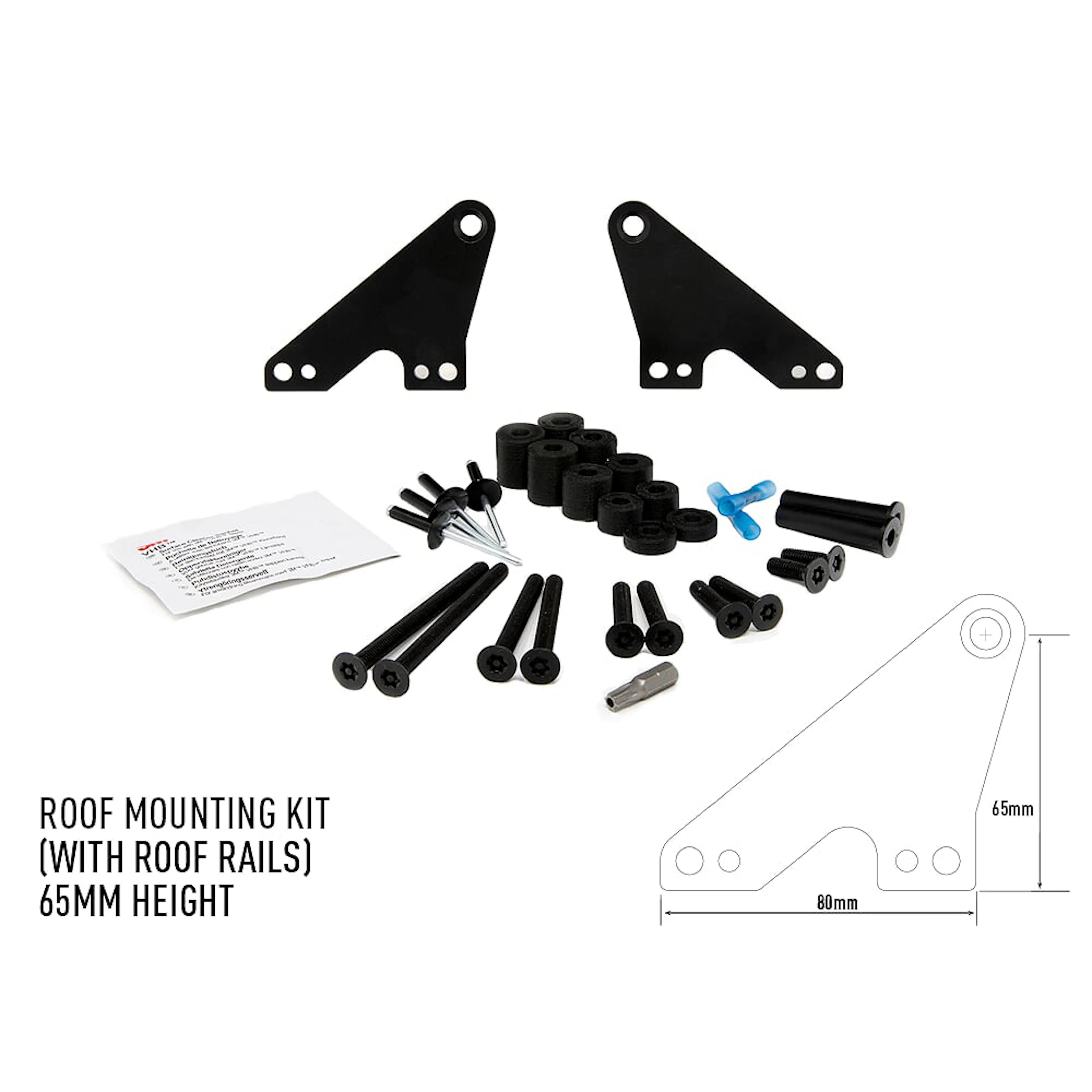 Fäste Lazer För Takmontering Bilar Med Rails 65mm
