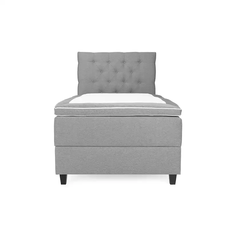 Kontinentalsäng Berg & Strand Sängpaket Royal 90x200 Ljusgrå med Förvaring