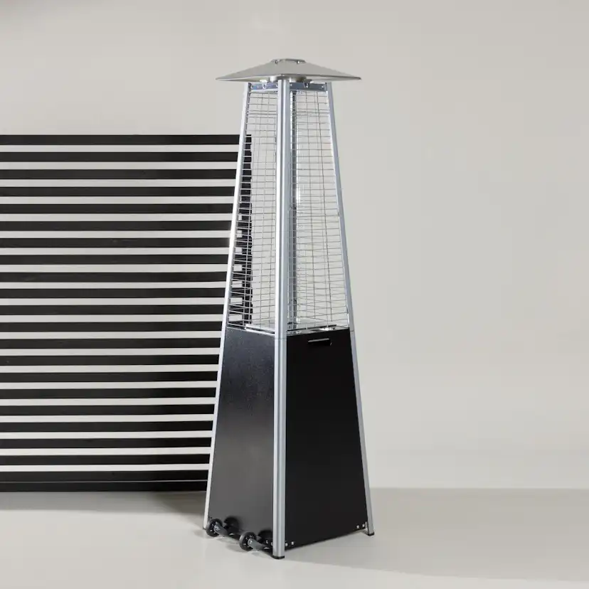 Terassvärmare Venture Home Hottie Square, Stående Gasolvärmare Utomhus i Aluminium