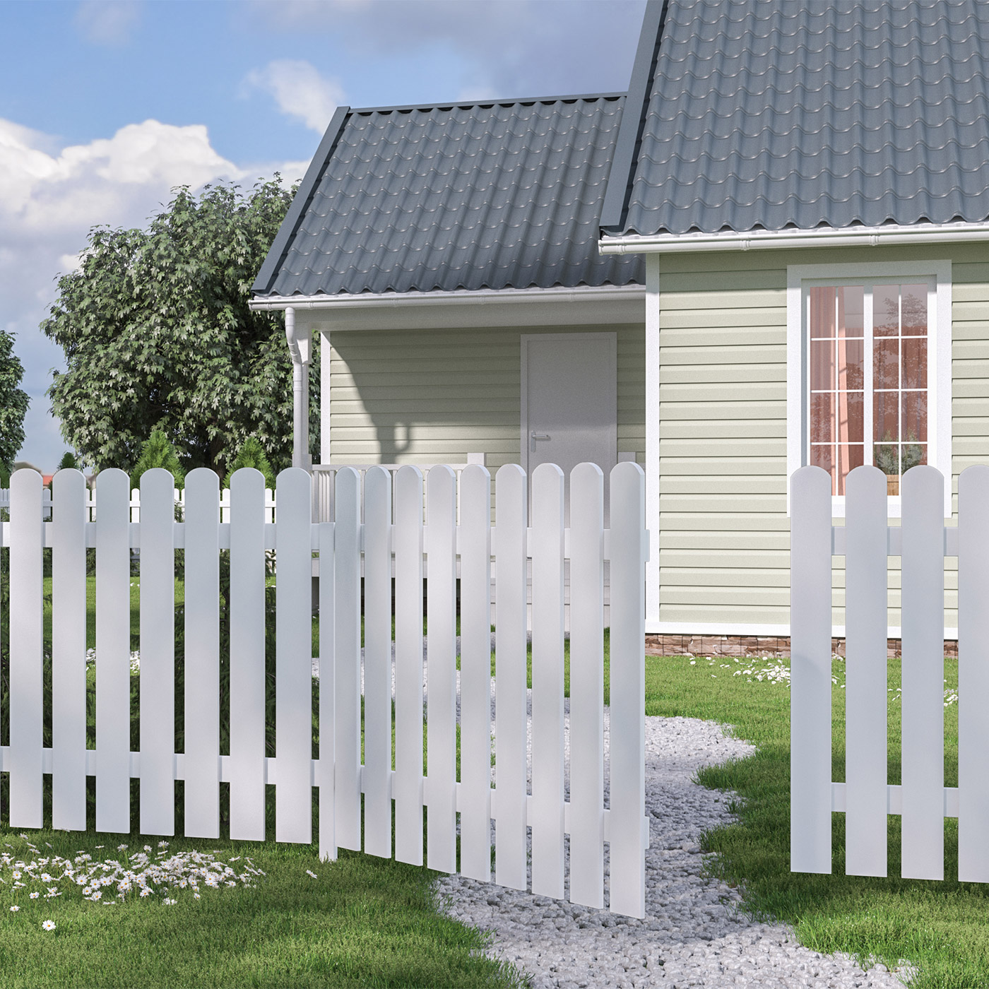 Staket Palmako Kelda 10