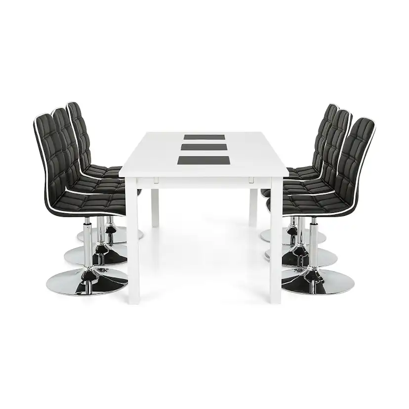 Matgrupp In Living Jasmin med 6 st Frida Stolar