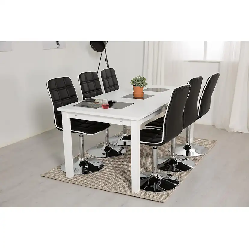 Matgrupp In Living Jasmin med 6 st Frida Stolar