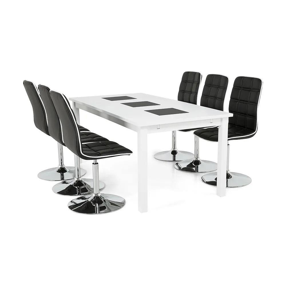 Matgrupp In Living Jasmin med 6 st Frida Stolar