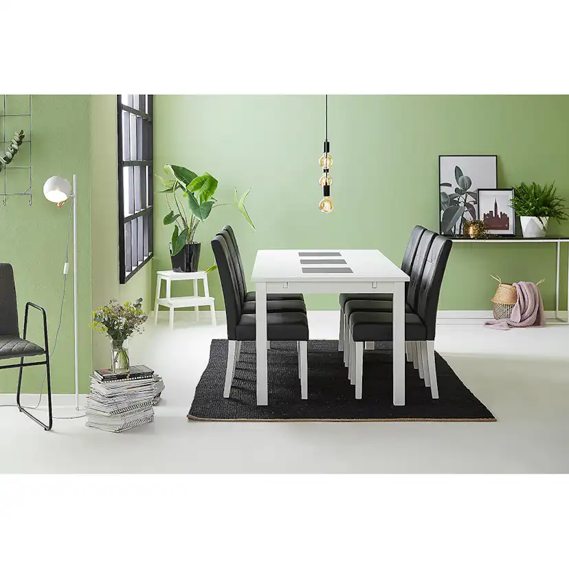 Matgrupp In Living Jasmin Förlängningsbar med 6 Viktor Stolar