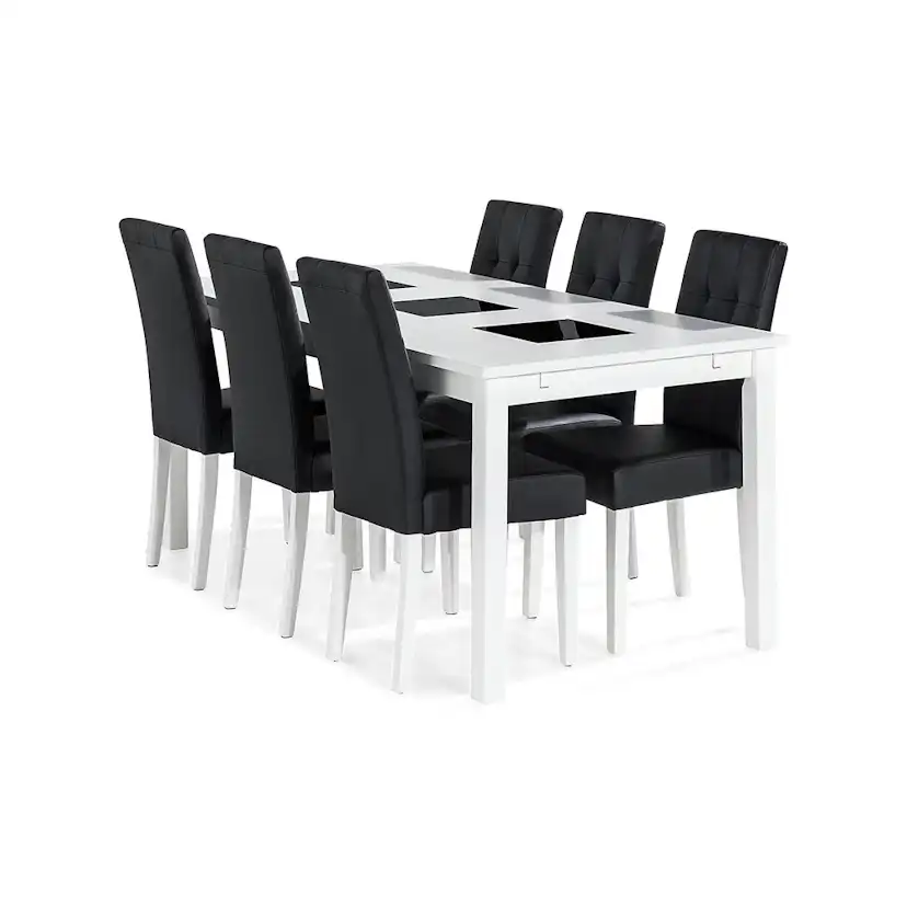 Matgrupp In Living Jasmin Förlängningsbar med 6 Viktor Stolar