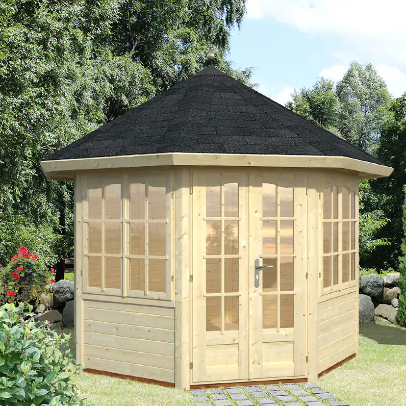 Lusthus Palmako Veronica 2 Trädgårdspaviljon 6,9 m² i Obehandlat Trä