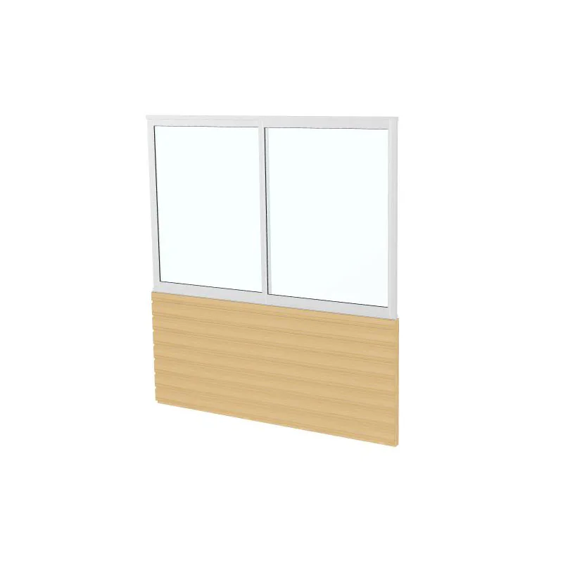 Skjutfönster Landskap med Panelvägg Robust Året Runt