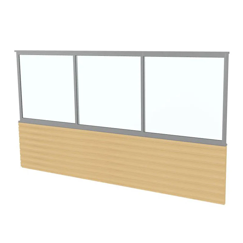 Skjutfönster Landskap med Panelvägg Robust Vår och Höst