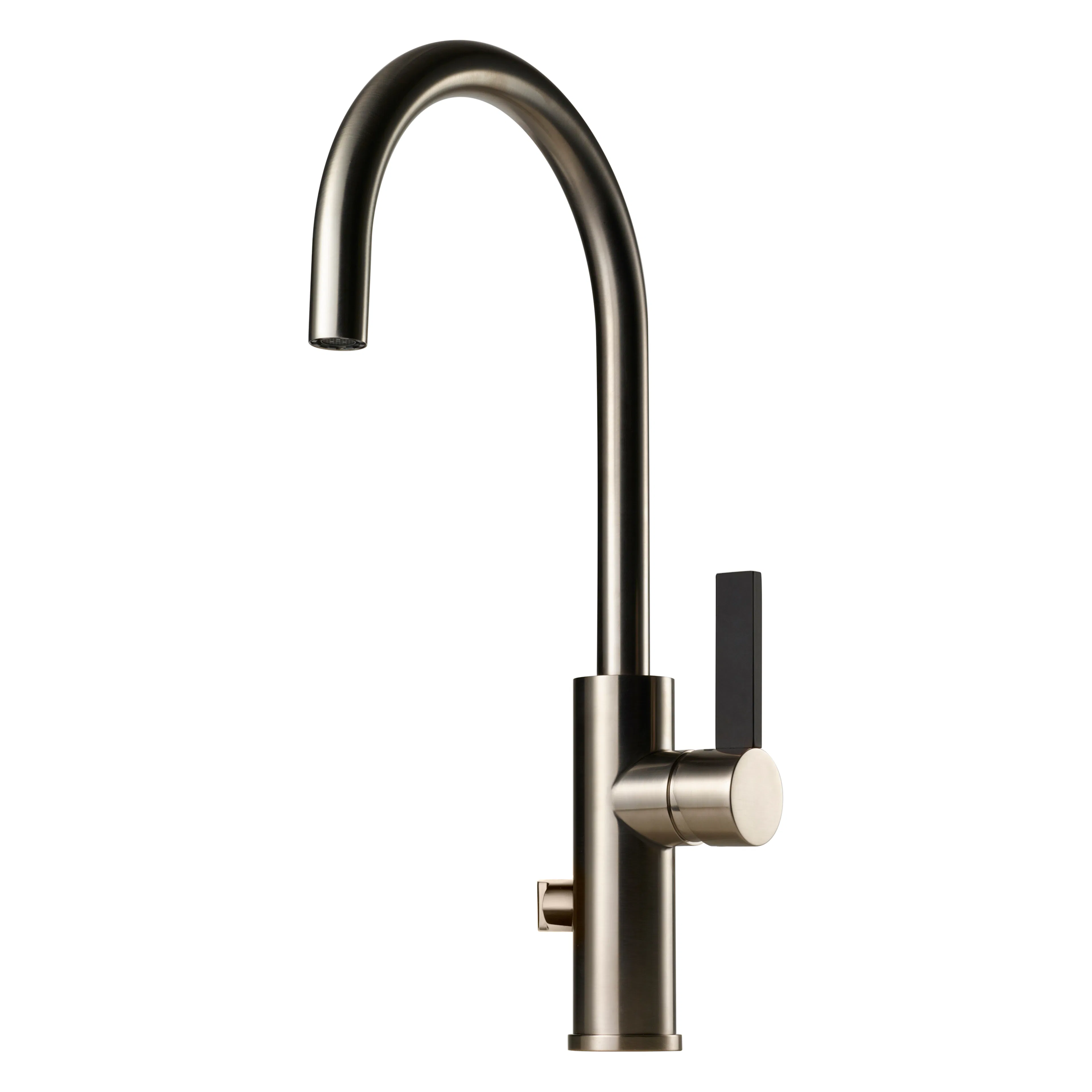 Borstad Nickel/Svart