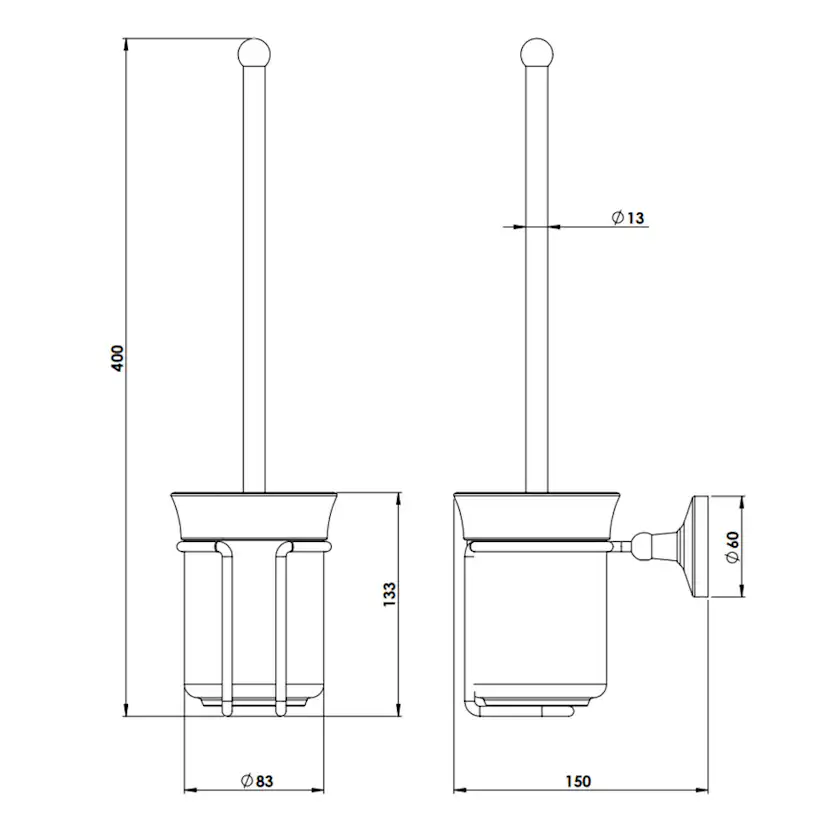 Toalettborste Tapwell TA220 Classic