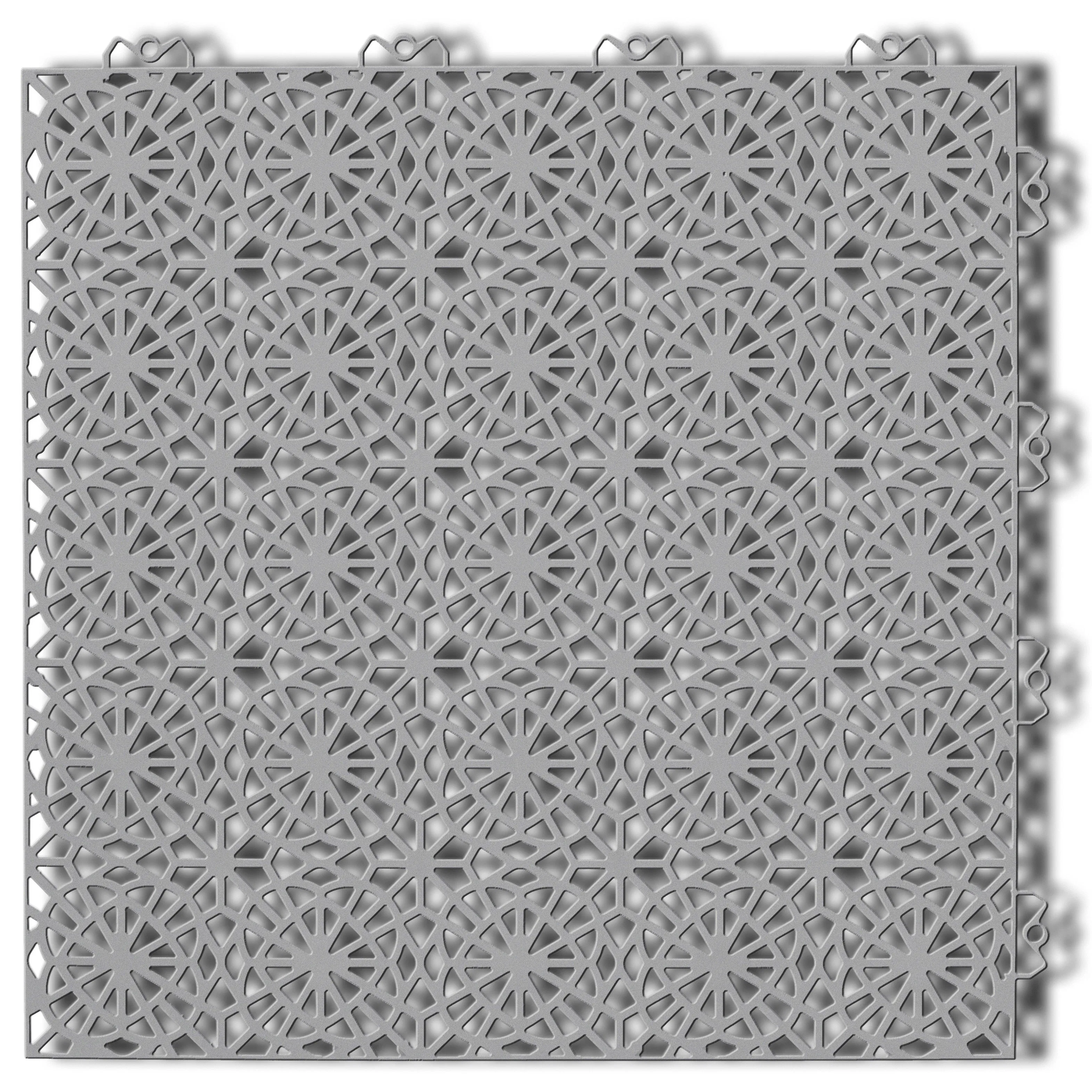 Golvplatta Bergo XL Stone Grey Golvtrall i Plast