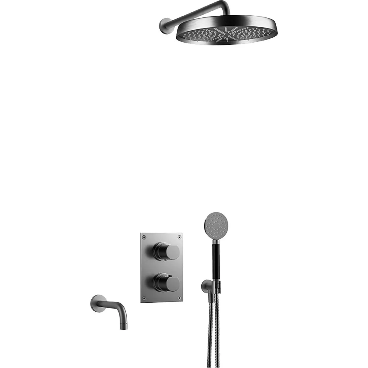 Brushed Black Chrome