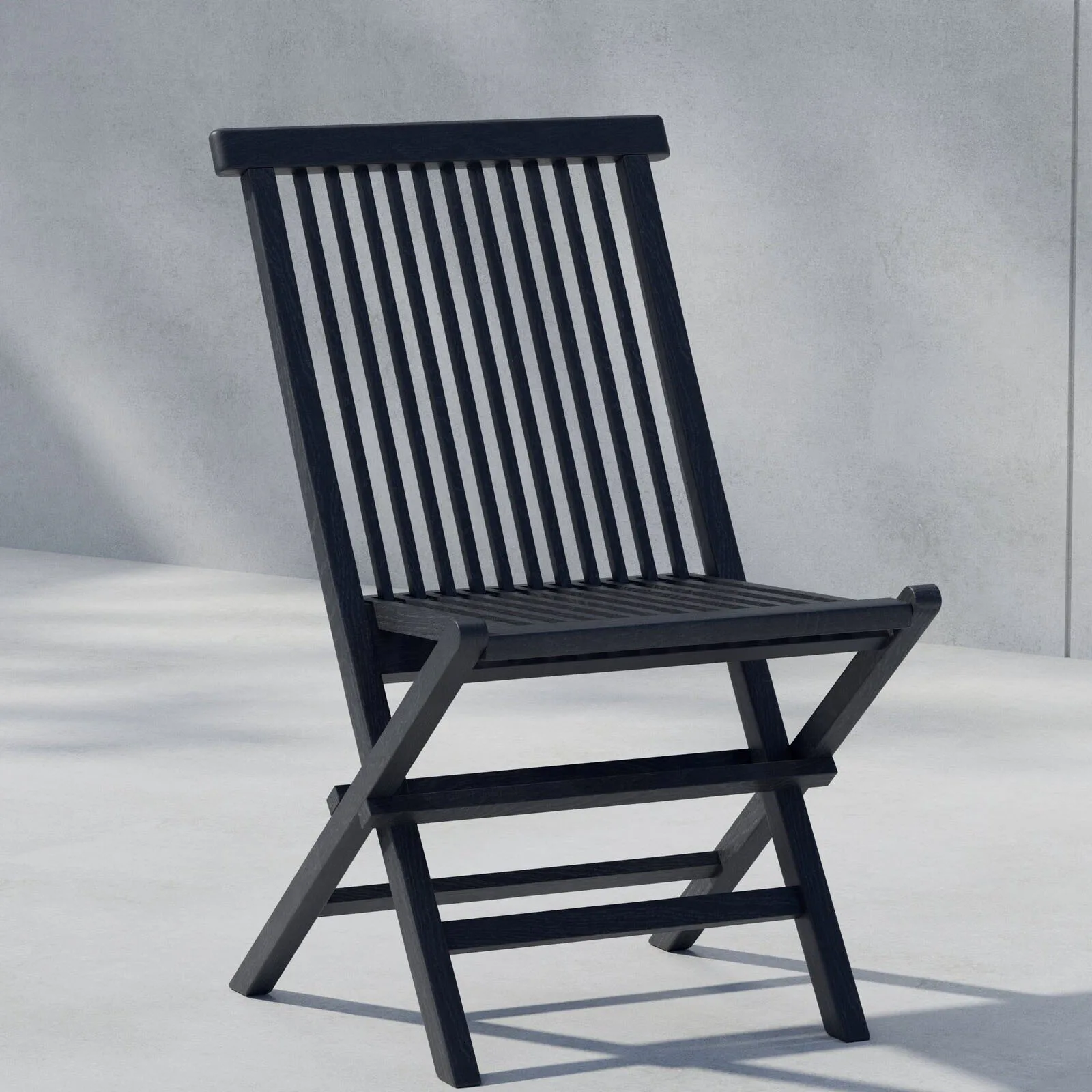 Matstol Venture Home Kenya Svart Teak Fällbar