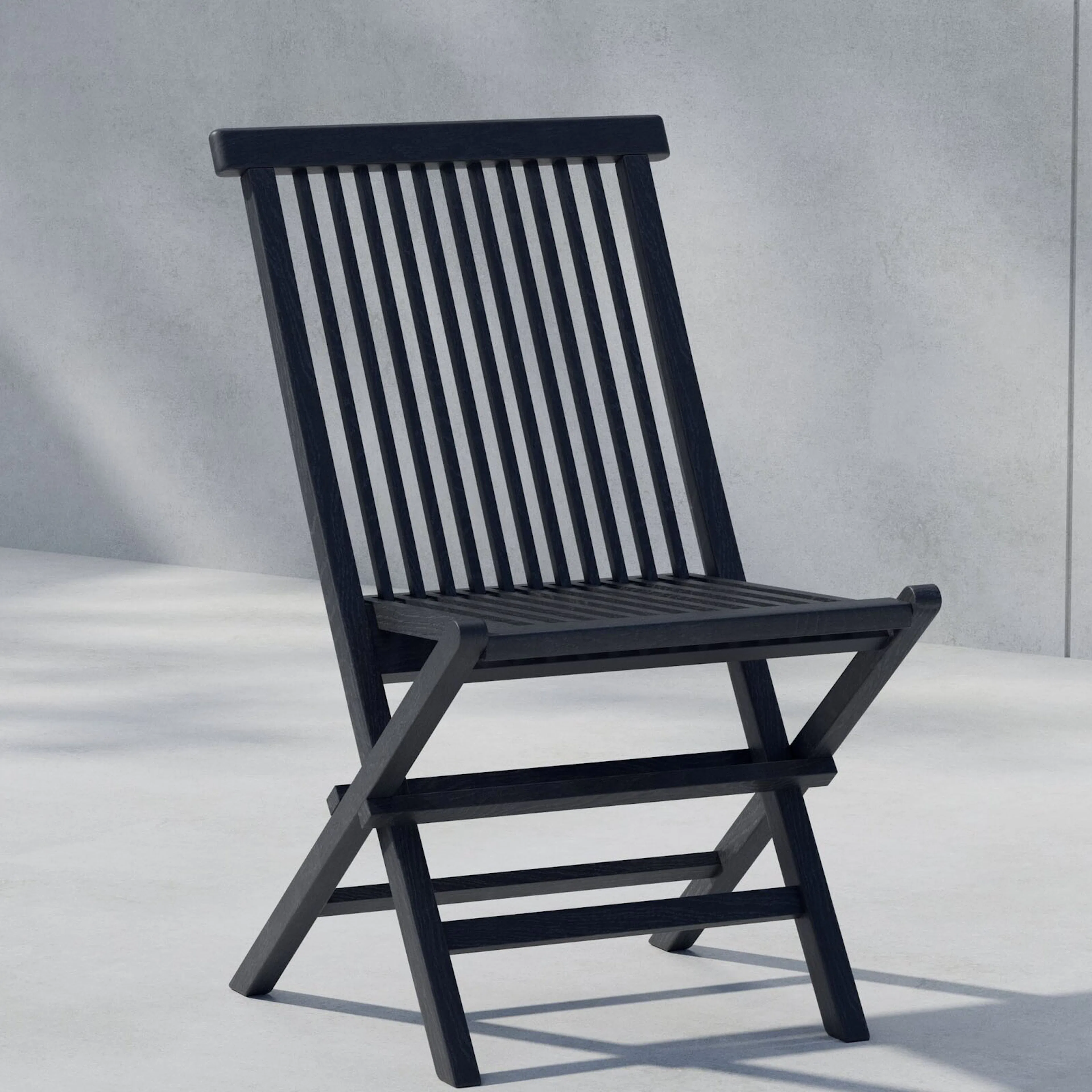 Matstol Venture Home Kenya Svart Teak Fällbar