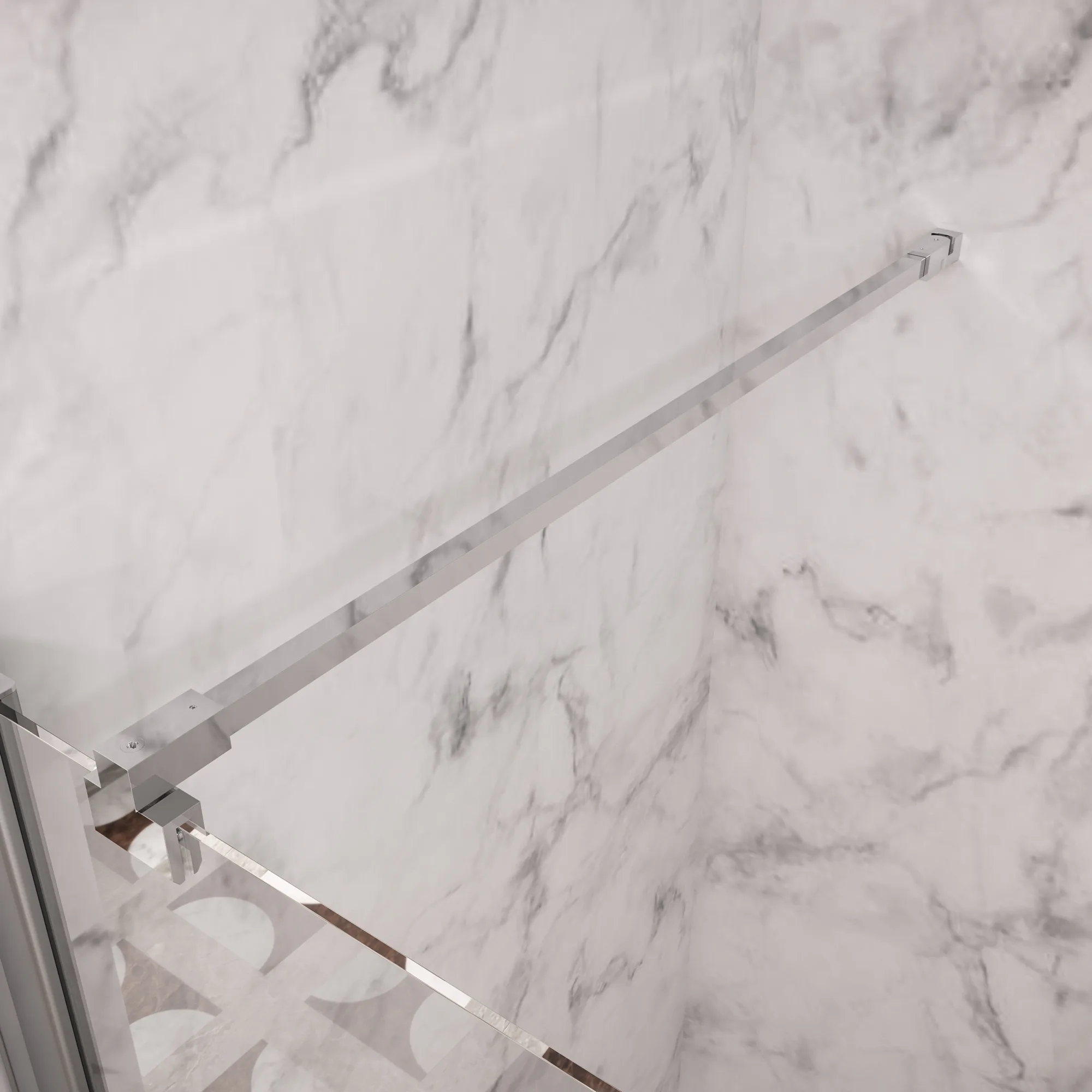 Sidostag Hietakari Lång till Fast Duschvägg 1280 mm