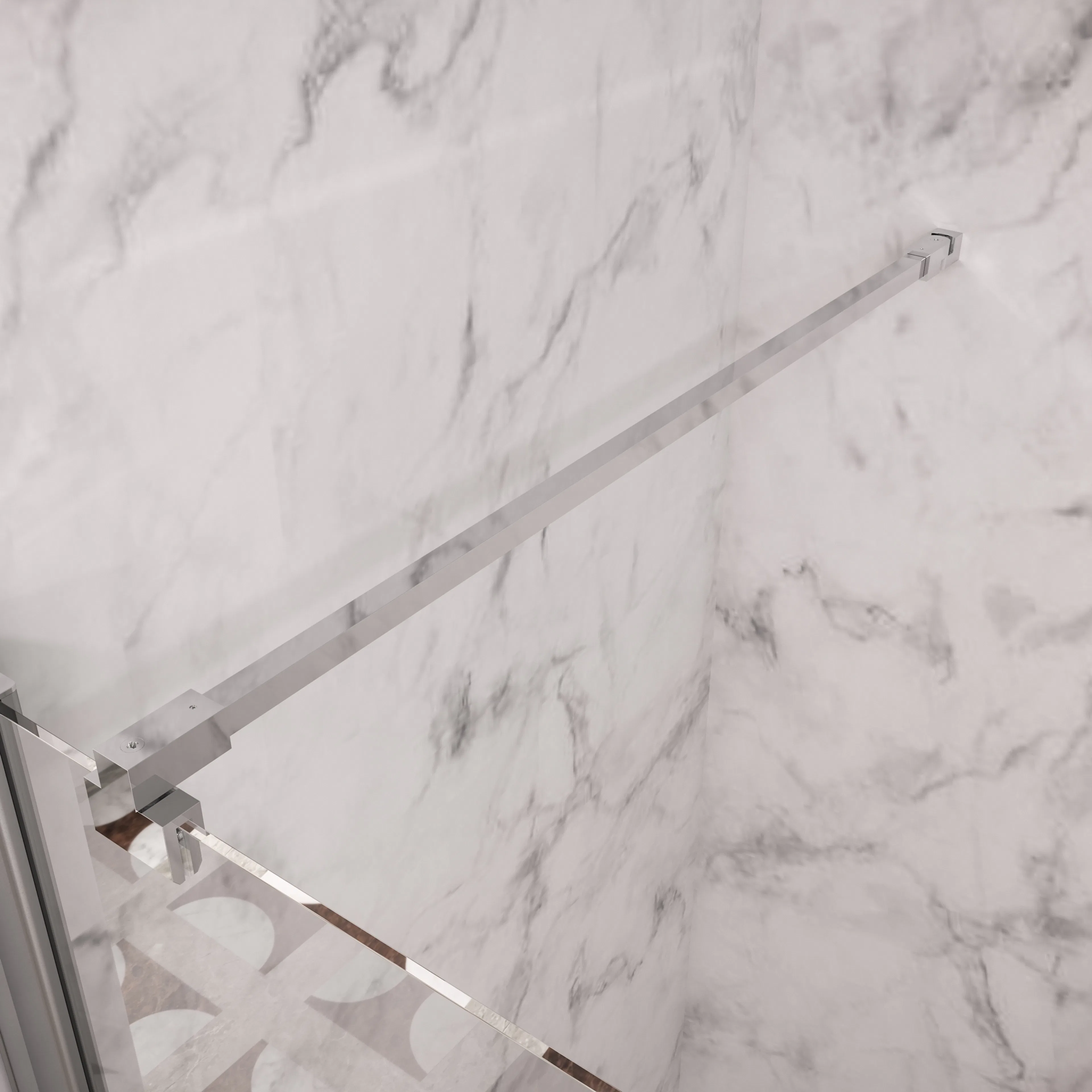 Sidostag Hietakari Lång till Fast Duschvägg 1280 mm