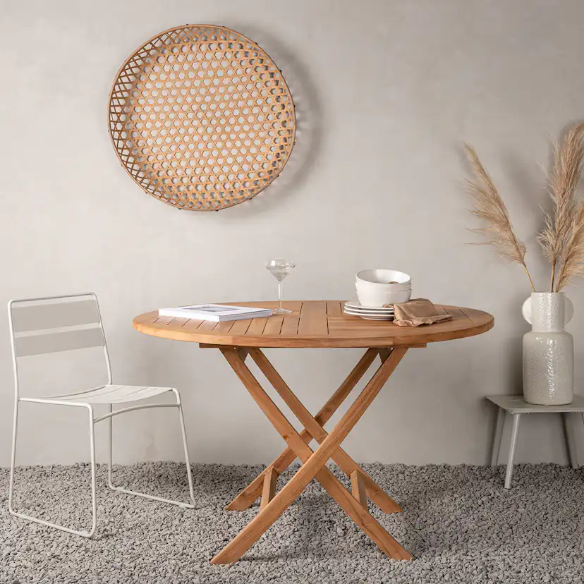 Utebord Venture Home Kenya Teak Ø120 cm