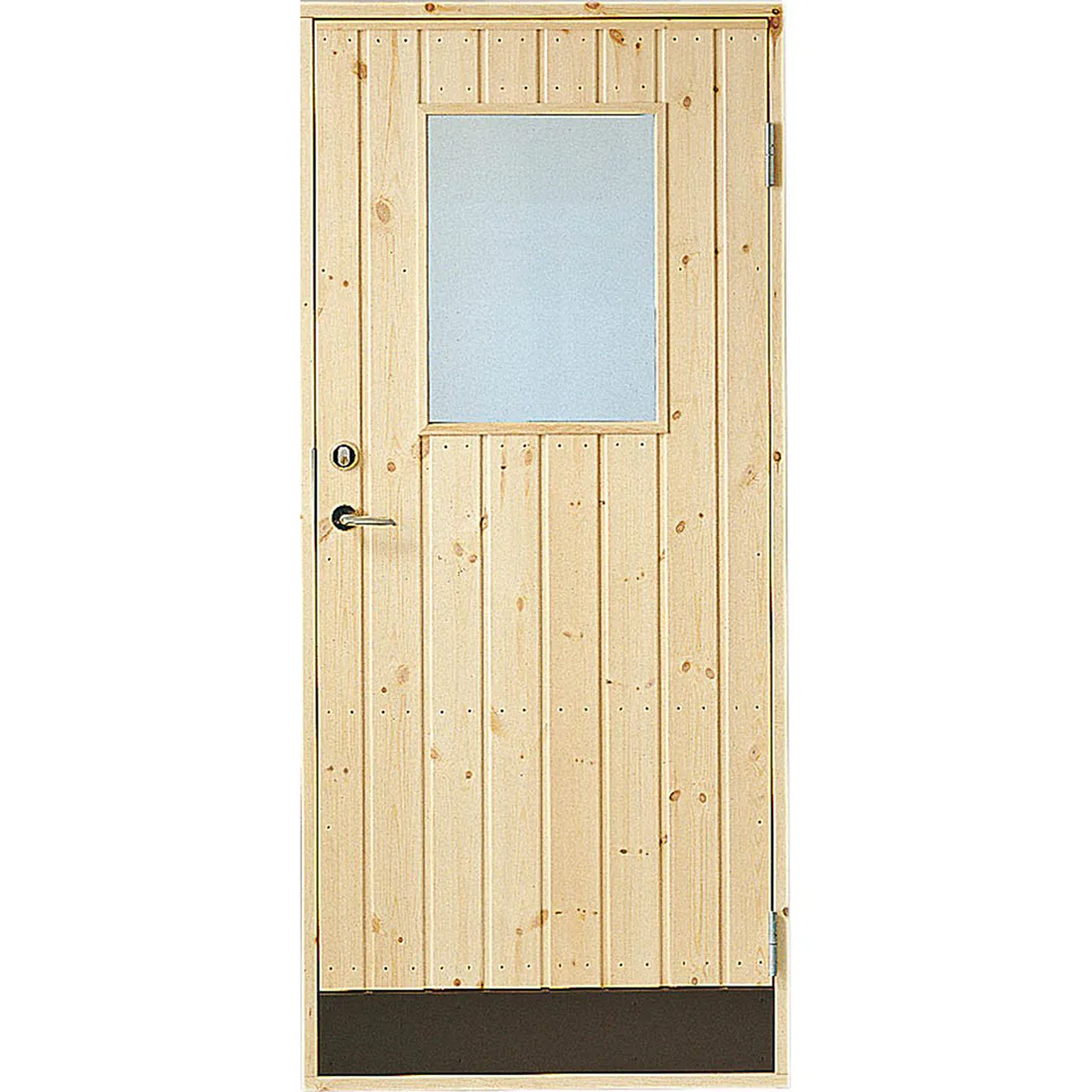 Förrådsdörr Jabo 10° Rak Glas