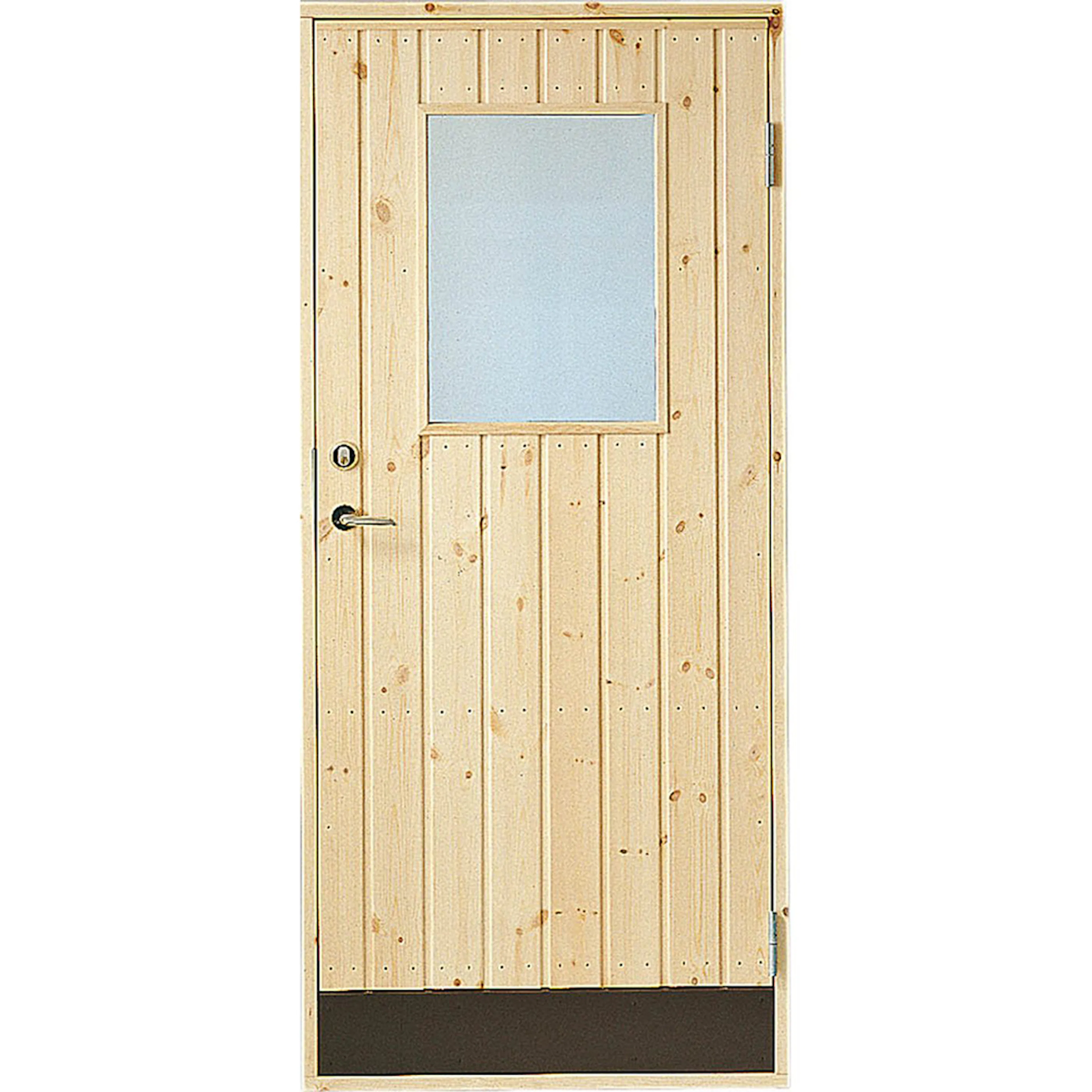 Förrådsdörr Jabo 10° Rak Glas