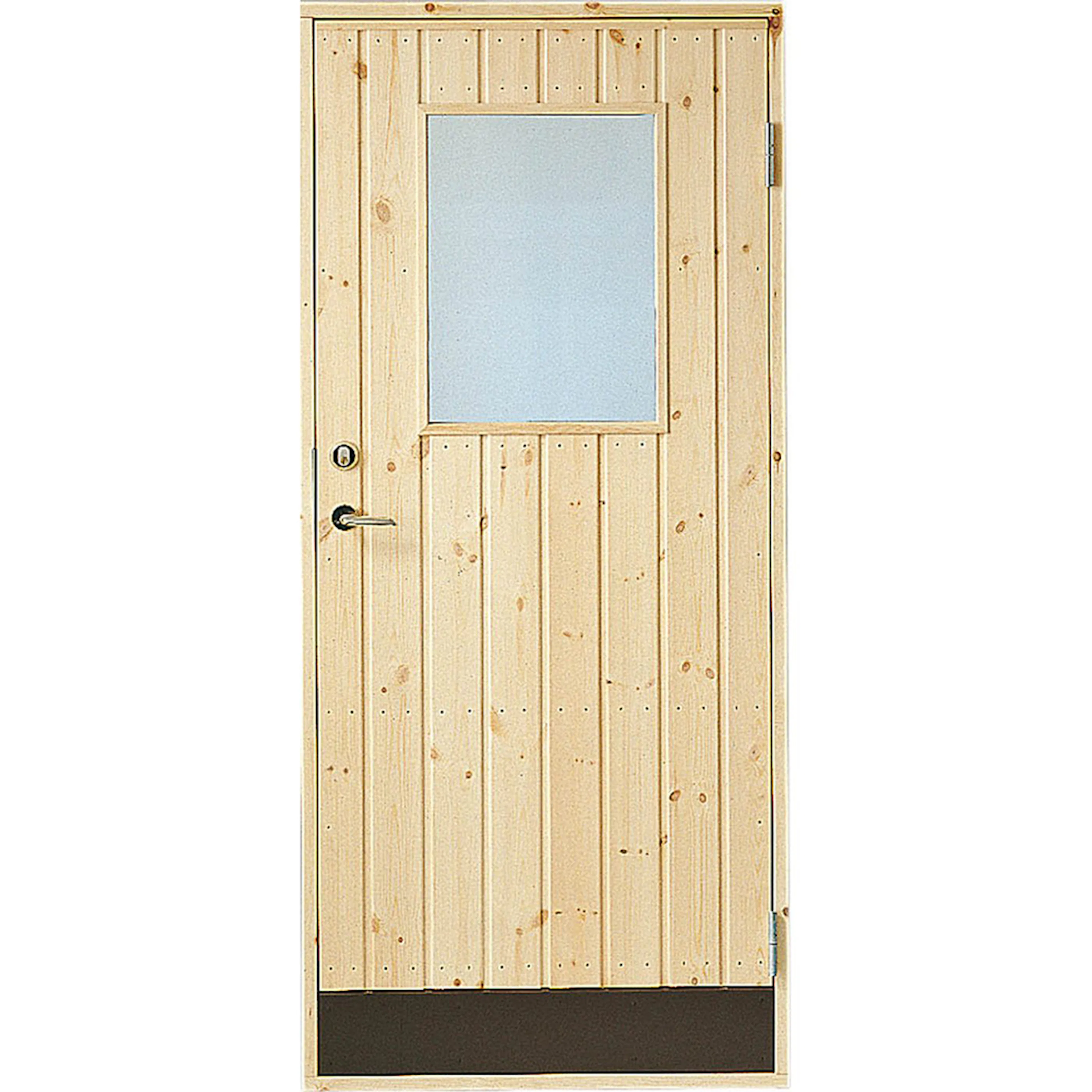 Förrådsdörr Jabo 10° Rak Glas