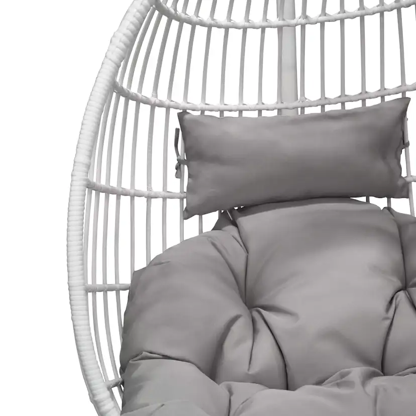 Hängstol Venture Home Viga Utomhus med Stativ i Vitt Stål & Grå Dyna