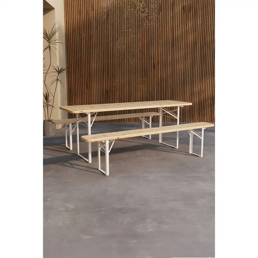 Matgrupp Venture Home Guiness Matbord med 2st Bänkar