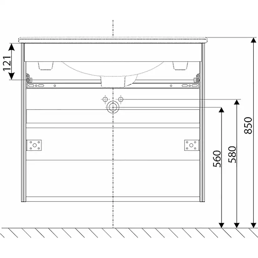Tvättställsskåp Ifö Sense 60 med Lucka