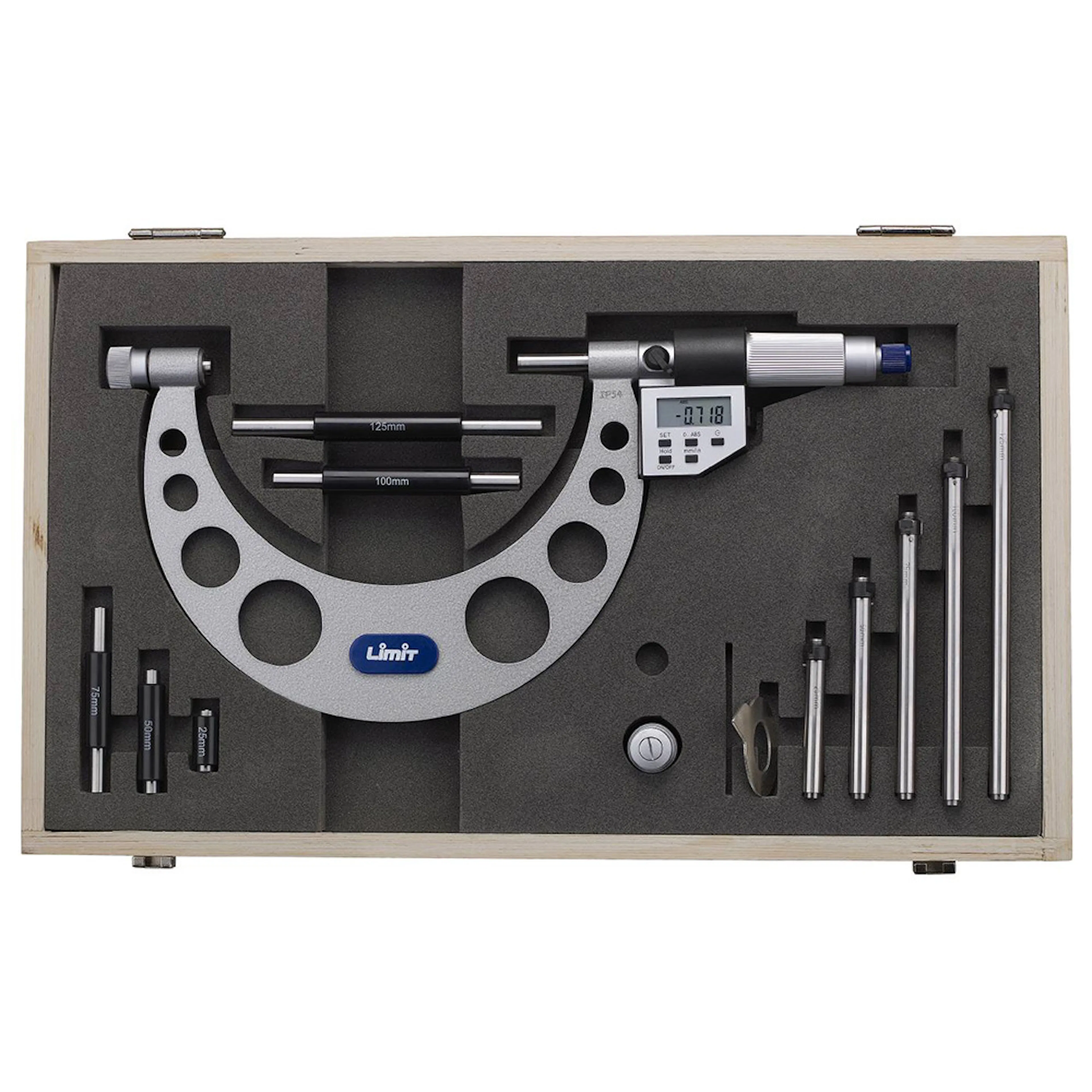 Mikrometer Limit Elektronisk, Med Insatskolvar