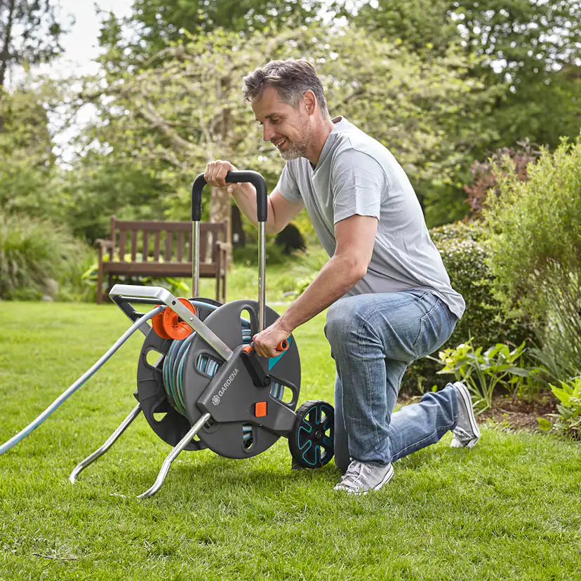 Slangvagn Gardena CleverRoll L Easy med 50 m Classic 13 mm Slang