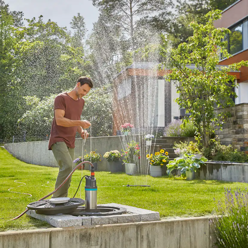 Dränkbar Tryckpump Gardena 6100/5 Inox Auto