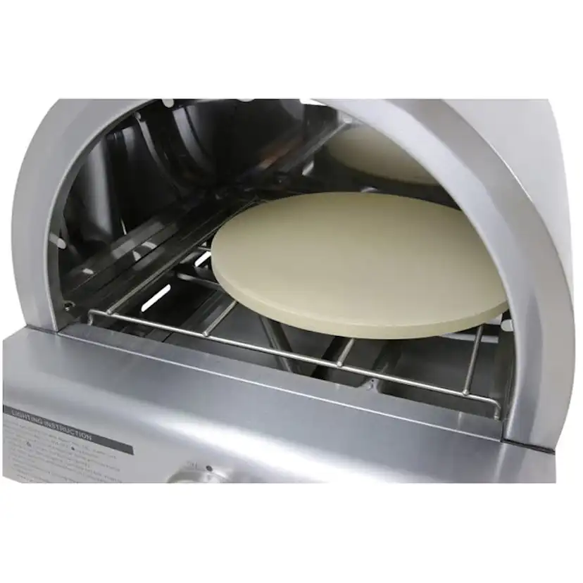 Pizzaugn Myoutdoorkitchen Philadelphia Fristående i Rostfritt Stål med Pizzasten i Tegel