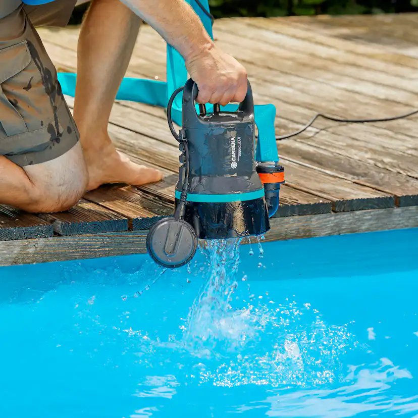 Dränkbar Pump Gardena 9000 för Rent Vatten