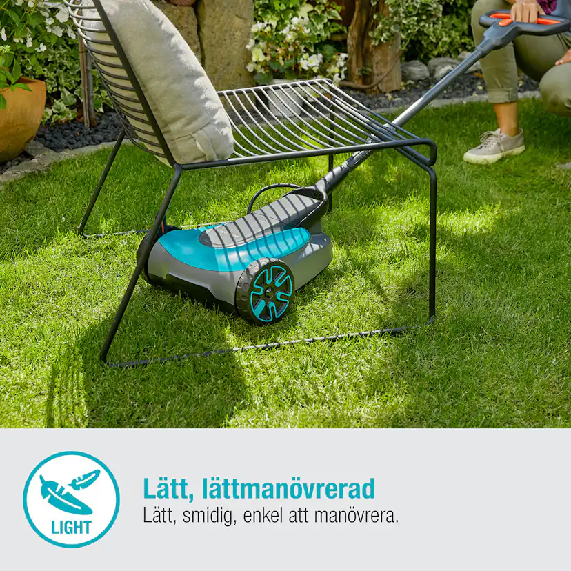 Gräsklippare Gardena HandyMower 22/18V P4A Komplett (2,5Ah batteri + standardladdare)