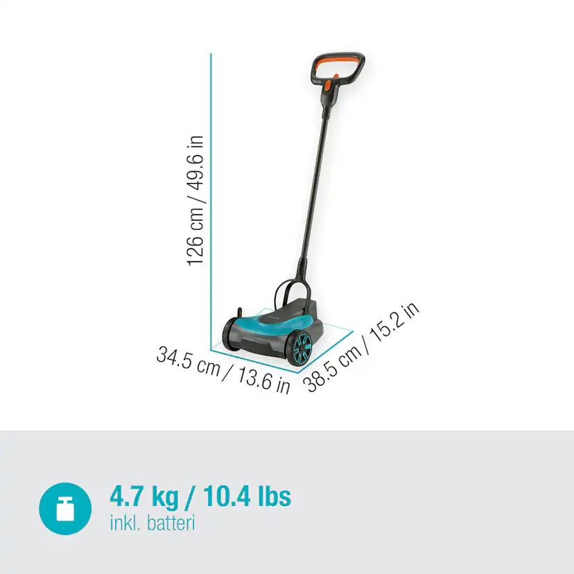 Gräsklippare Gardena HandyMower 22/18V P4A Komplett (2,5Ah batteri + standardladdare)