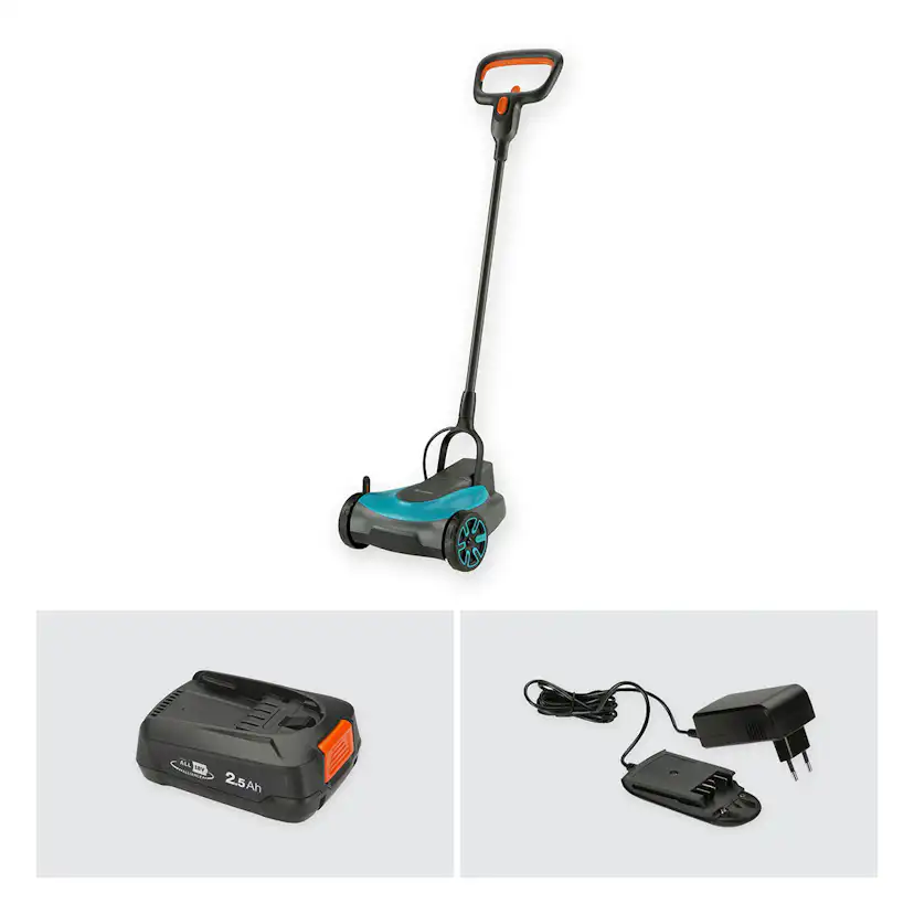 Gräsklippare Gardena HandyMower 22/18V P4A Komplett (2,5Ah batteri + standardladdare)